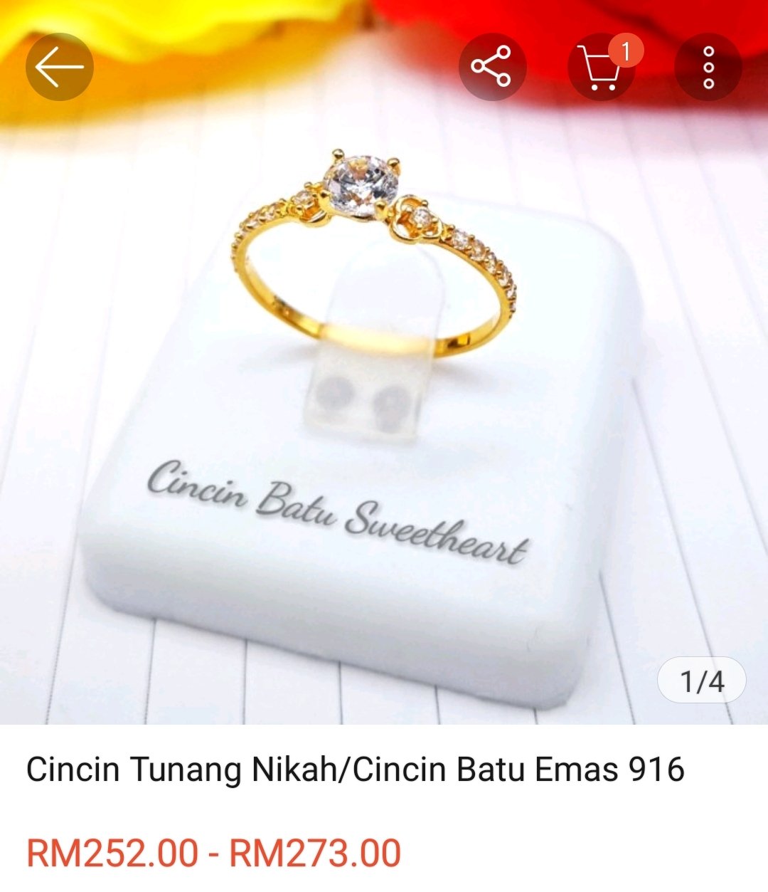 Cincin tunang